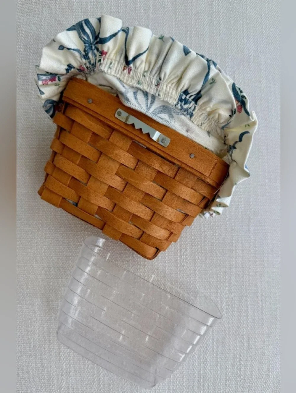 1994 Longaberger Ambrosia Booking Basket 10120 Liner Protector Perfect Condition